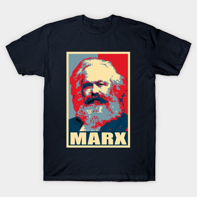 Karl Marx Propaganda Poster Pop Art T-Shirt by Nerd_art